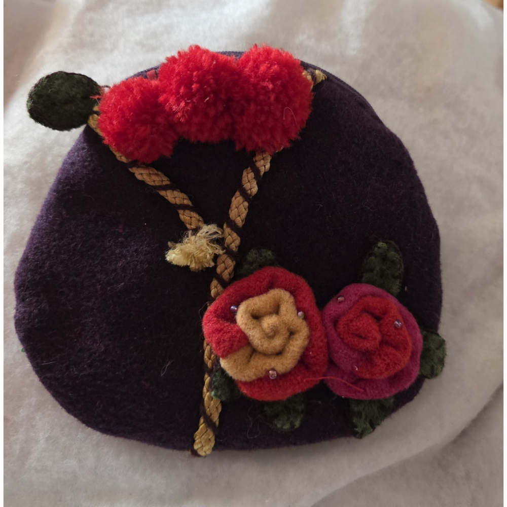 Vintage Floral Coin Purse Boho Hippie Chic